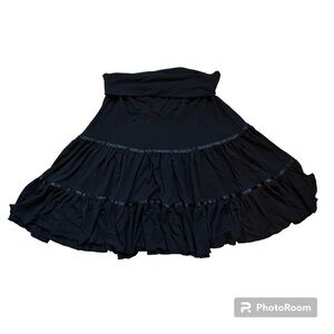 H&M Mama Size Medium Black Flowy Maternity Skirt